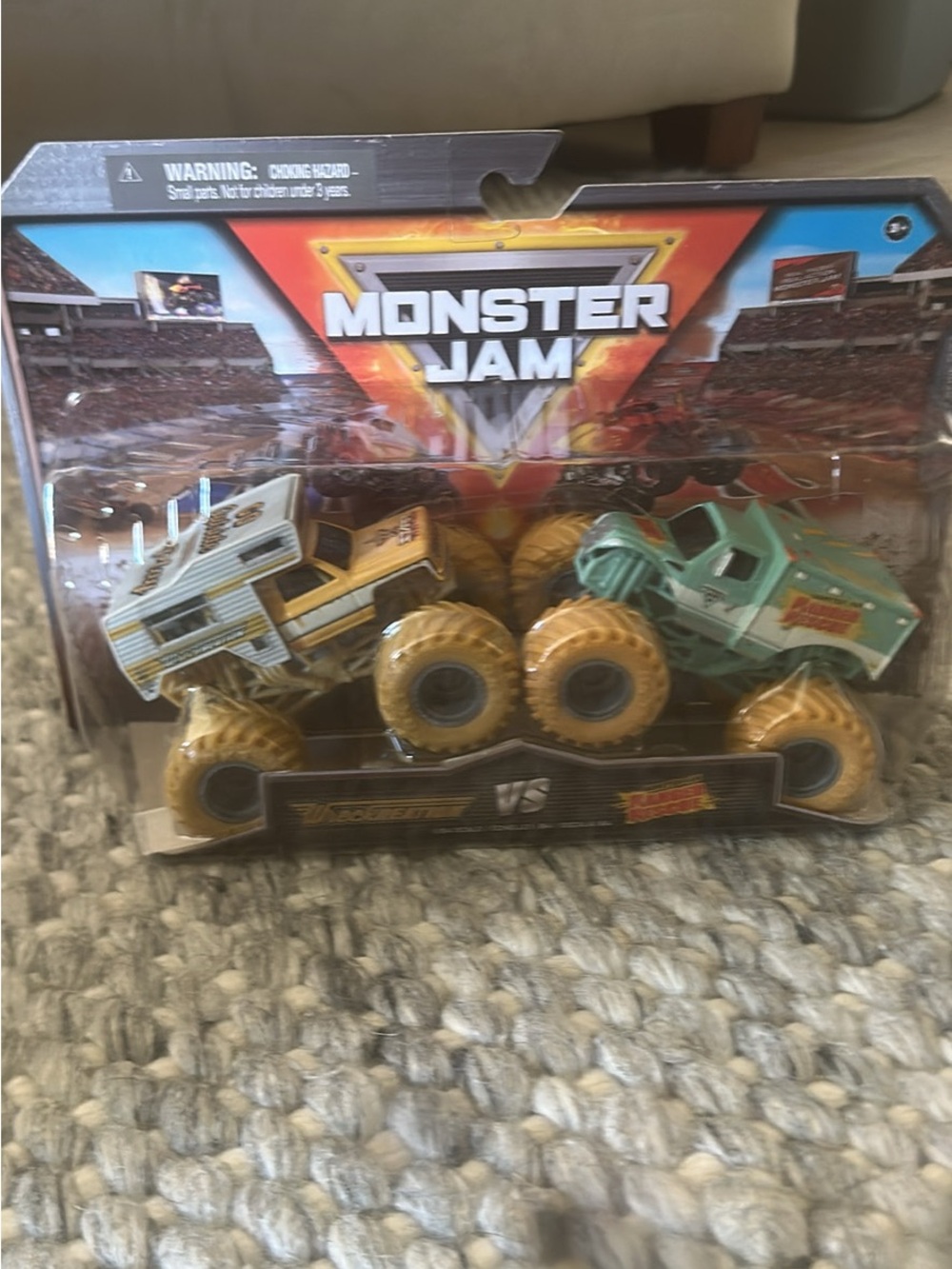 Monster Jam Duo Pack - Yellow and Teal Monster Trucks